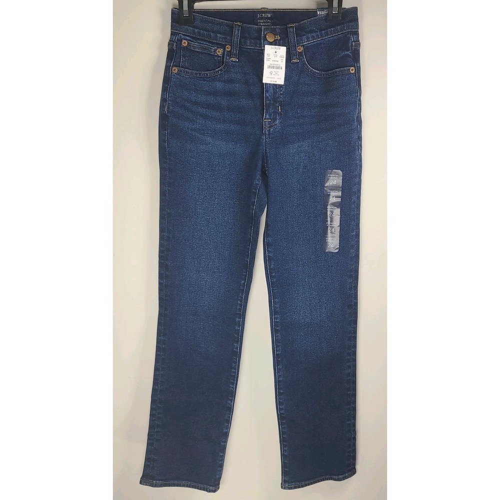 J. Crew Women's Straight-Leg Jeans‎ • Size 24 • New with Tags • Classic Fit